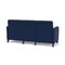 Lesro Siena Lounge Reception 3 Seat Tandem Seating No Center Arms, Black, MD Ink Upholstery SN3101 - alternate 3
